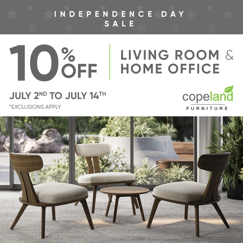 10% OFF LIVING ROOM & HOME OFFICE (Valid Till: July 14, 2025)