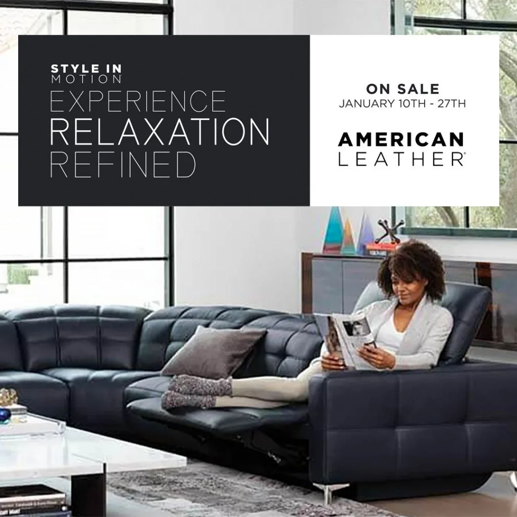 American Leather Style in Motion series (Valid From: January 10, 2020 to January 27, 2020) American Leather Style in Motion series (Valid From: January 10, 2020 to January 27, 2020)