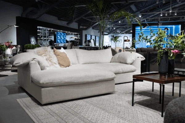 staged beige comfort sofa chaise