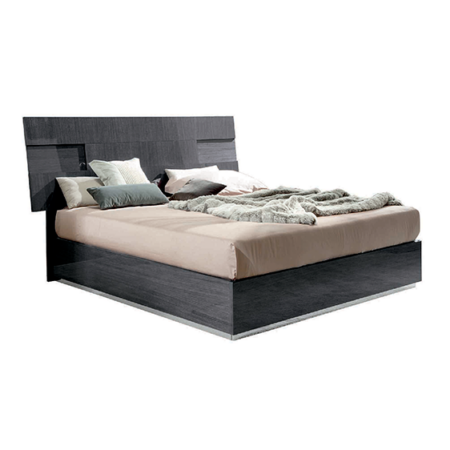 montecarlo king bed dark gray