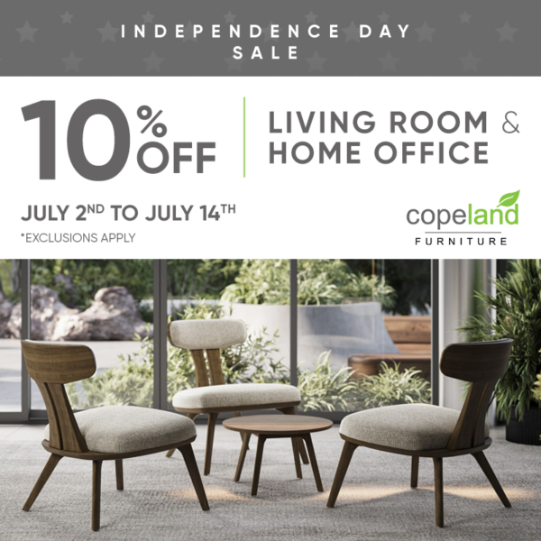 10% OFF LIVING ROOM & HOME OFFICE (Valid From: July 2, 2025 to July 14, 2025)