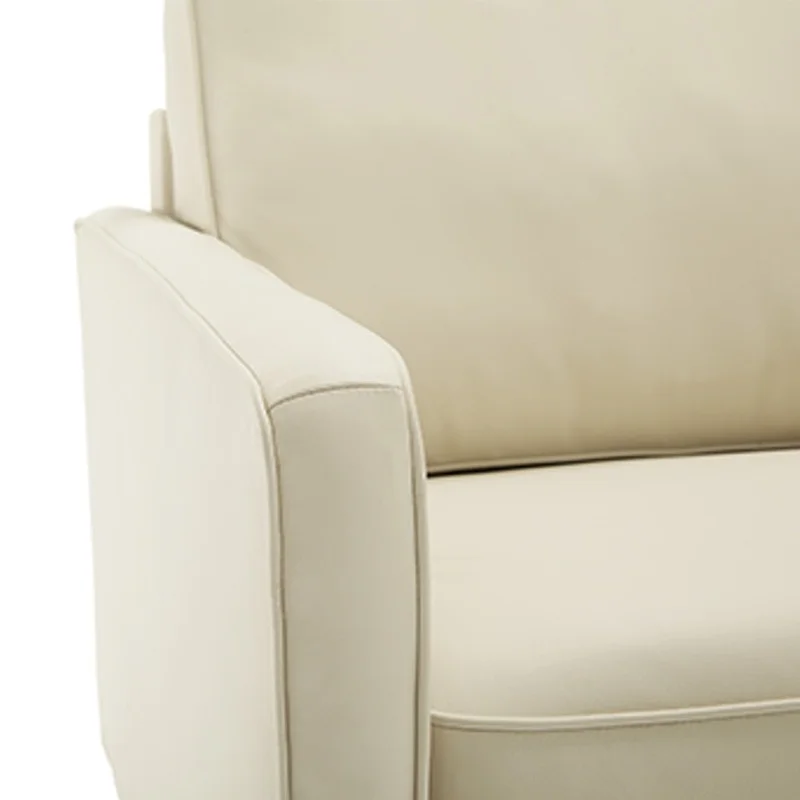 california sofa sleeper really close detail view of arm rest.