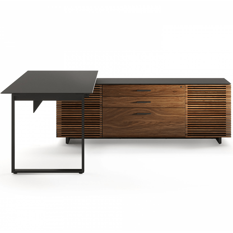 natural walnut desk product shot