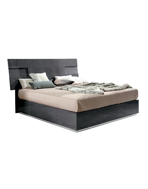 montecarlo king bed dark gray