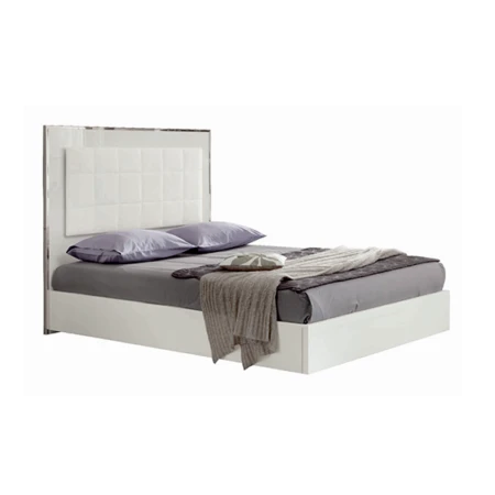 White Lacquer Contemporary Imperia Bed