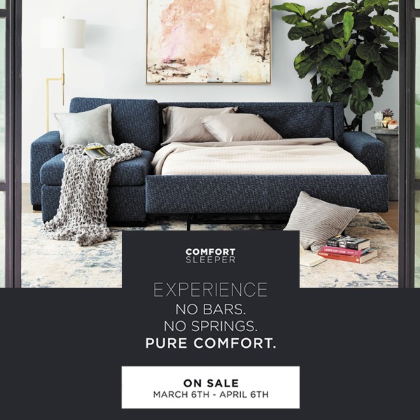 10% off all Comfort Sleepers! (Valid From: March 6, 2020 to April 6, 2020)