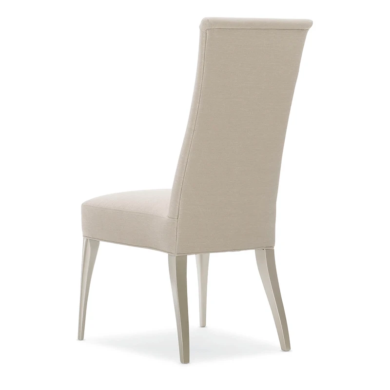 upholstered tight back pearl fabric side chair silo shot
